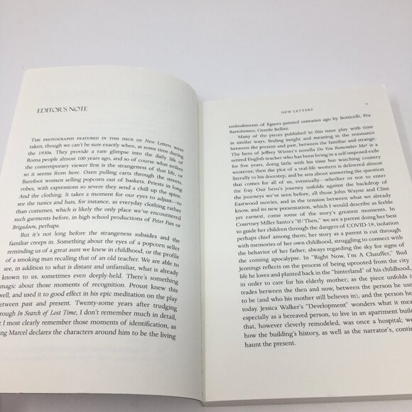 New Letters Magazine Summer/Fall 2023 Issue Vol. 89 nos. 3 & 4 Softbound Book - Picture 5 of 10